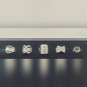 Paparazzi Jewelry Collection 5 Rings (Silver Dream)​​​